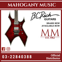 B.C. Rich Warlock Extreme Exotic With Floyd Rose Black Cherry Burst Finish Electric Guitar