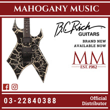 B.C. Rich Warlock Legacy with Floyd Rose Electric Guitar - Black Crackle