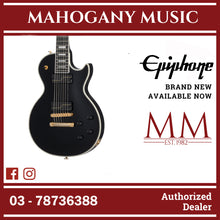 Epiphone Matt Heafy Les Paul Custom Origins 7-String Electric Guitar, Case Included - Ebony