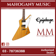 Epiphone 1958 Korina Explorer Electric Guitar, Case Included - Aged Natural