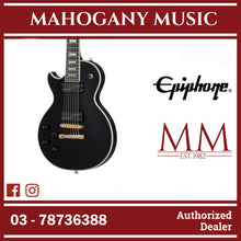 Epiphone Matt Heafy Les Paul Custom Origins 7-String Left-Handed Electric Guitar, Case Included - Ebony