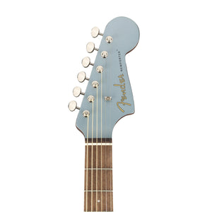[PREORDER] Fender California Newporter Player Medium-Sized Acoustic Guitar, Walnut FB, Ice Blue Satin