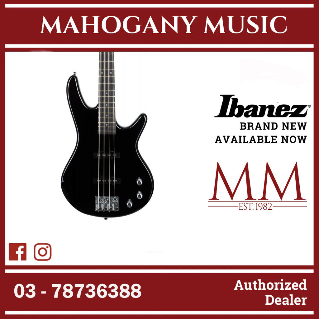 Ibanez GSR180-BK GIO SR Series Electric Bass, Black – Mahogany Music