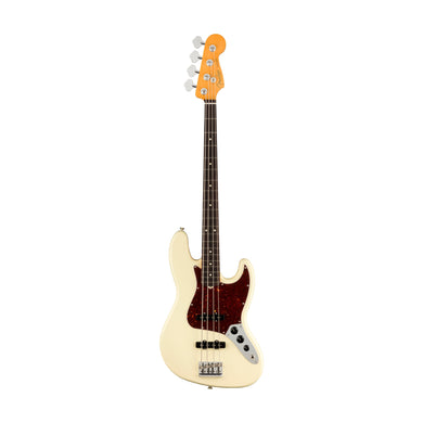 [PREORDER] Fender American Professional II Jazz Bass Electric Guitar, RW FB, Olympic White