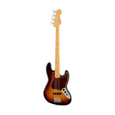 [PREORDER] Fender American Professional II Jazz Bass Electric Guitar, Maple FB, 3-Tone Sunburst