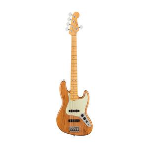 [PREORDER] Fender American Professional II 5-String Jazz Bass Electric Guitar, Maple FB, Roasted Pine