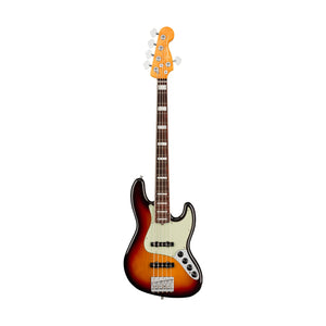 [PREORDER] Fender American Ultra 5-String Jazz Bass Guitar, RW FB, Ultraburst