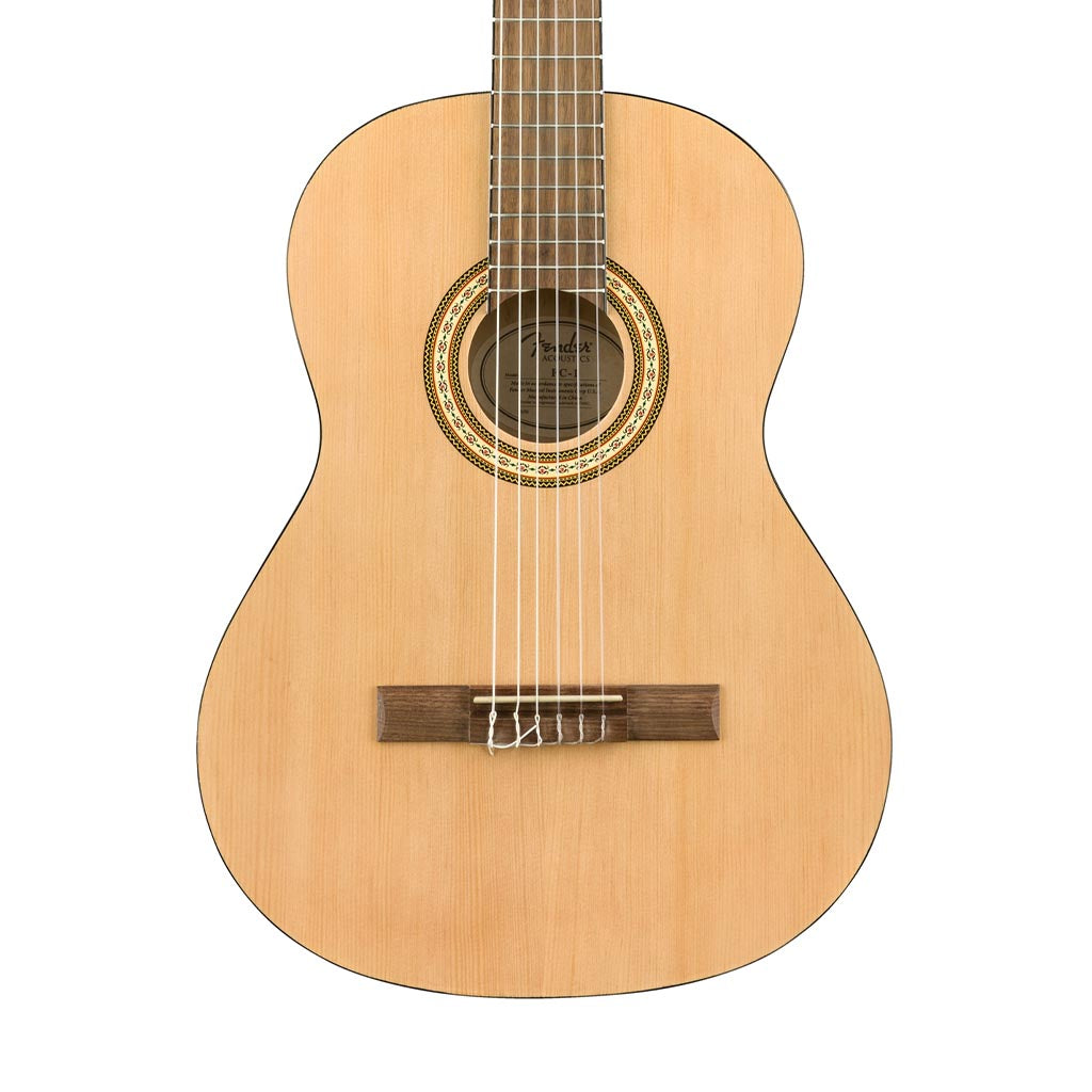 Fender ESC110 Classical Acoustic Guitar, Wide Neck Mahogany Music