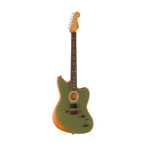 [PREORDER] Fender Acoustasonic Player Jazzmaster Electric Guitar, Antique Olive