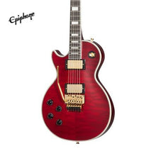 Epiphone Alex Lifeson Les Paul Custom Axcess Left-handed Electric Guitar, Case Included - Ruby