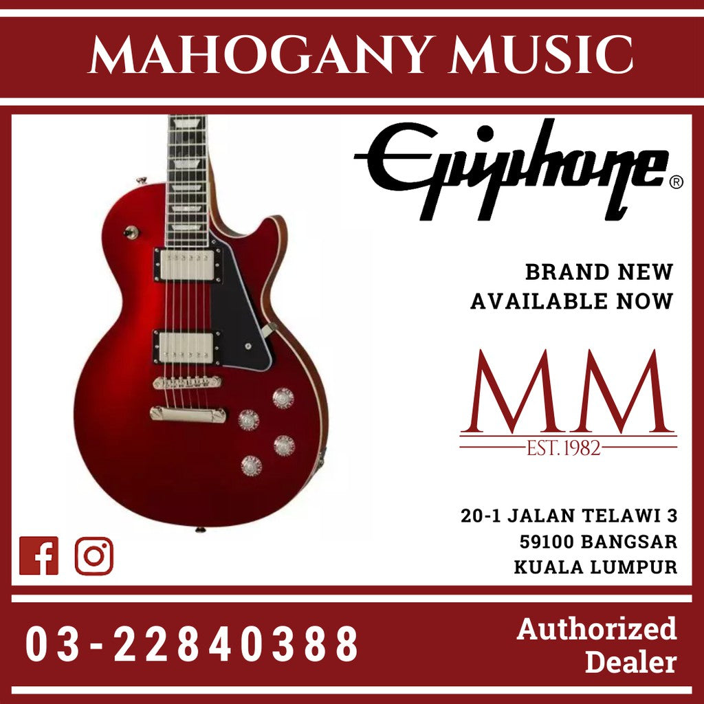 Epiphone Les Paul Modern Electric Guitar, Sparkling Burgundy Mahogany