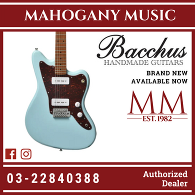 Bacchus BJM-1RSM/M-PTL-SOB Universe Series Roasted Maple Electric Guitar, Pastel Sonic Blue