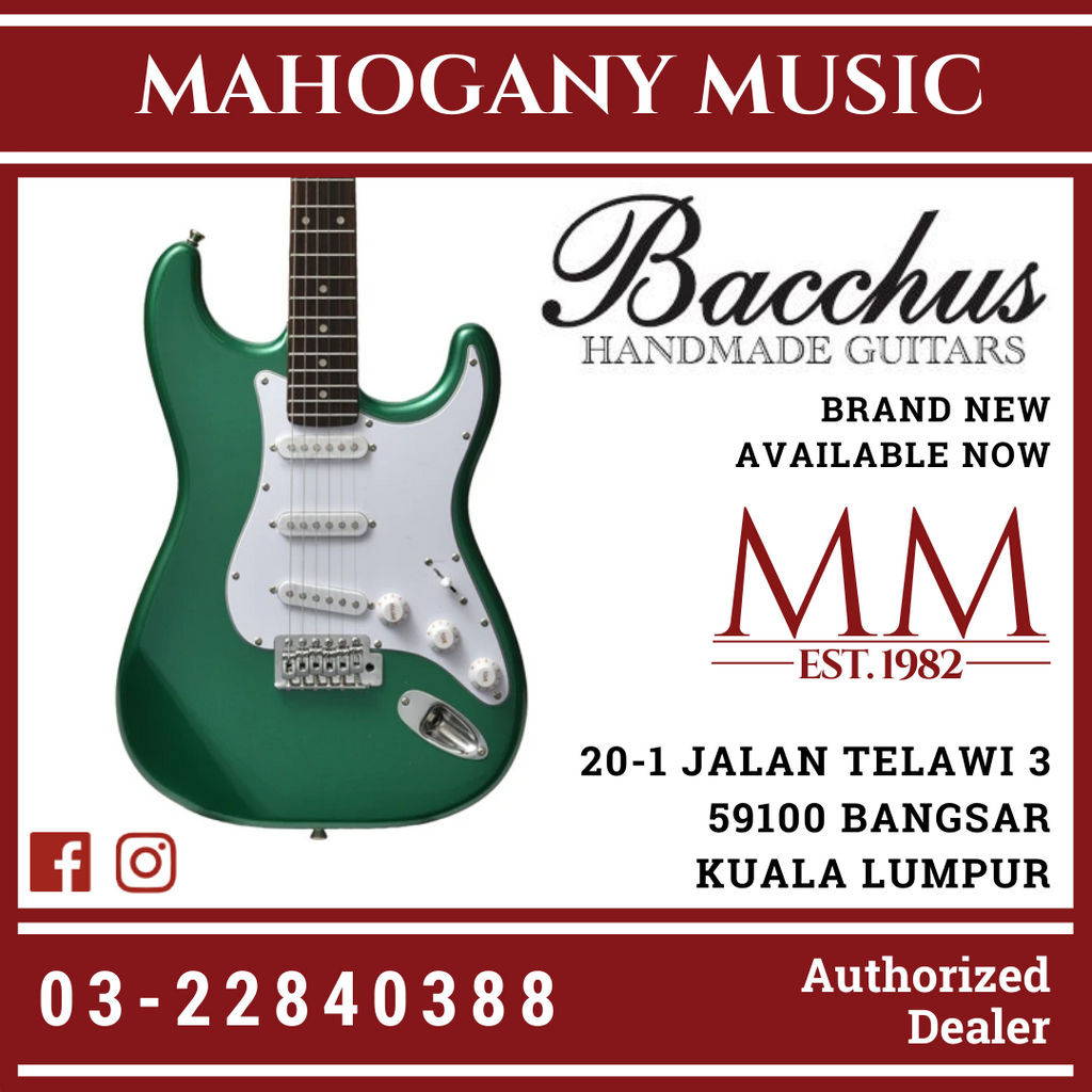 Bacchus BST-1R-GRM Green Electric Guitar – Mahogany Music