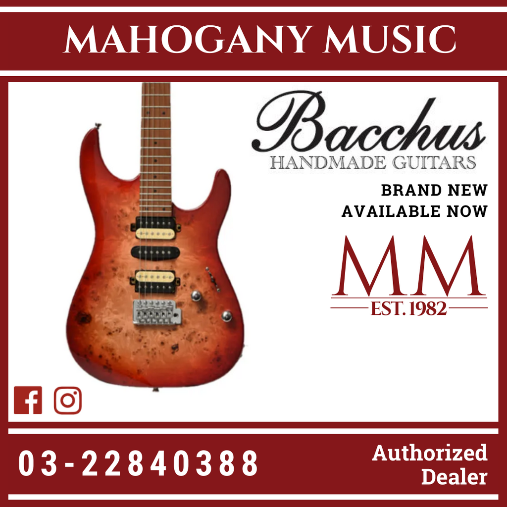 Bacchus IMPERIAL24-BP-RSM/M Universe Series Roasted Maple Electric Gui –  Mahogany Music