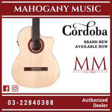 Cordoba C5-CET Limited - Solid Spruce Top, Maple Back & Sides with Pickup with Gator Guitar Case, Mid Range Thinline Electric-Classical Guitar