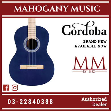 Cordoba Protege C1 Matiz Acoustic Guitar With Gig Bag, Spruce Top, Mahogany Back & Side - Classic Blue