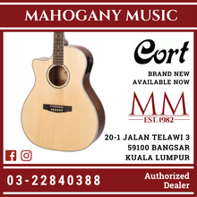 Cort GA-MEDX Acoustic LH Open Pore Natural Acoustic Guitar W/EQ