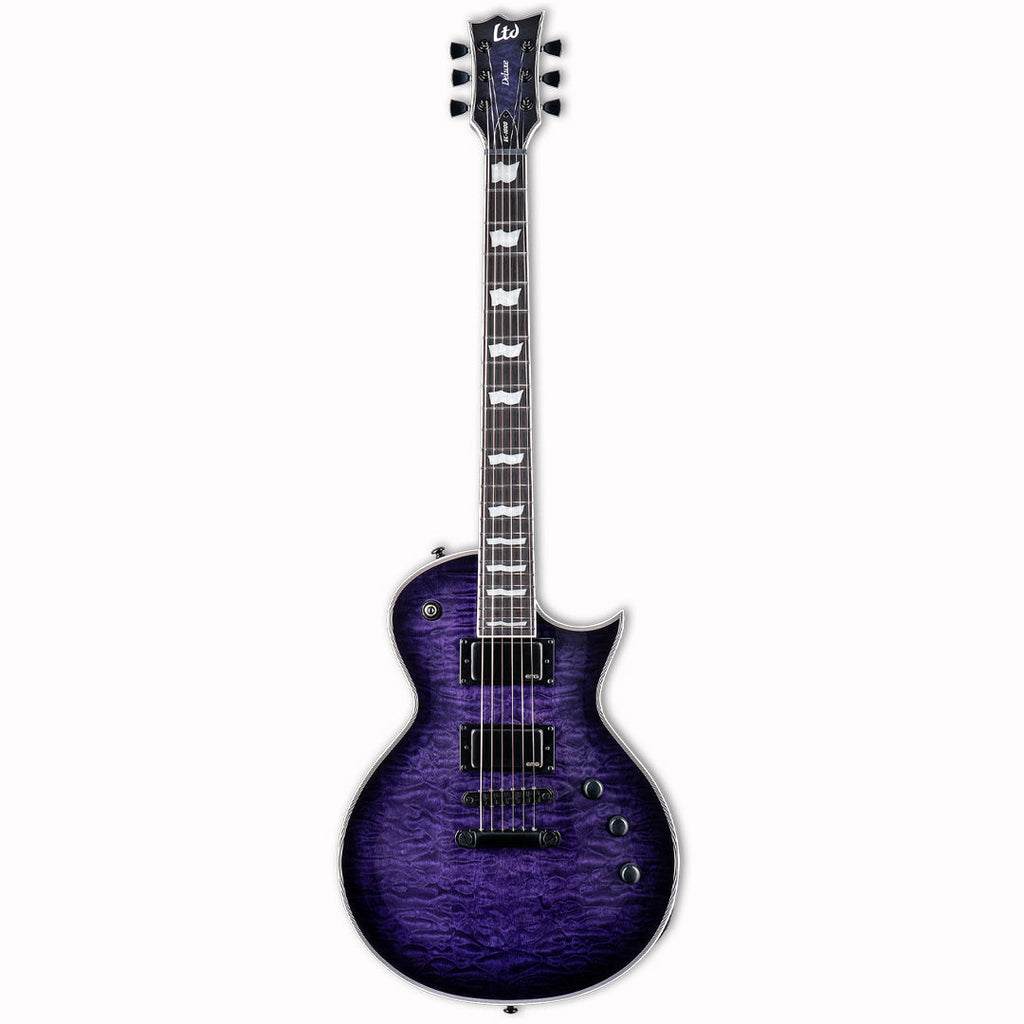 ESP LTD EC 1000 Electric Guitar See Thru Purple Sunburst Mahogany Music