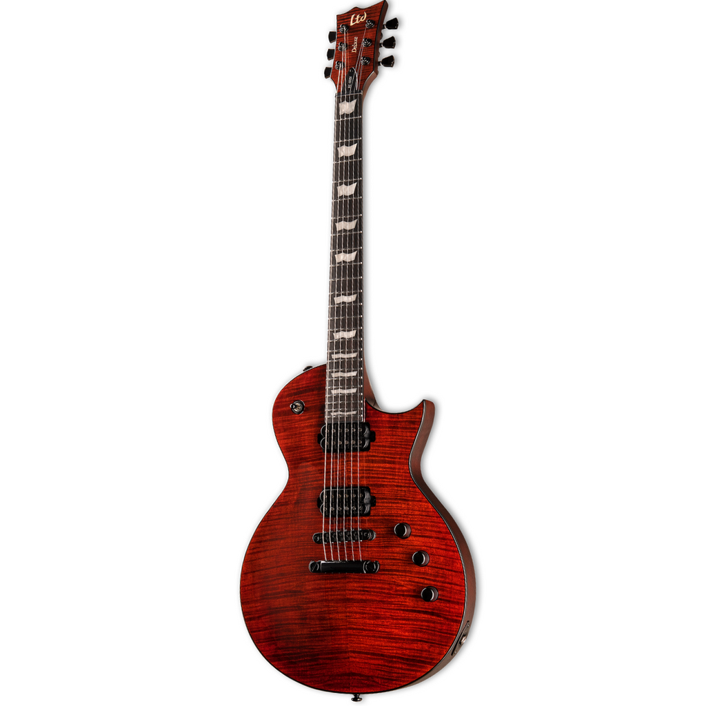 ESP LTD EC 1001 FM Fluence Electric Guitar Tiger Eye Mahogany Music