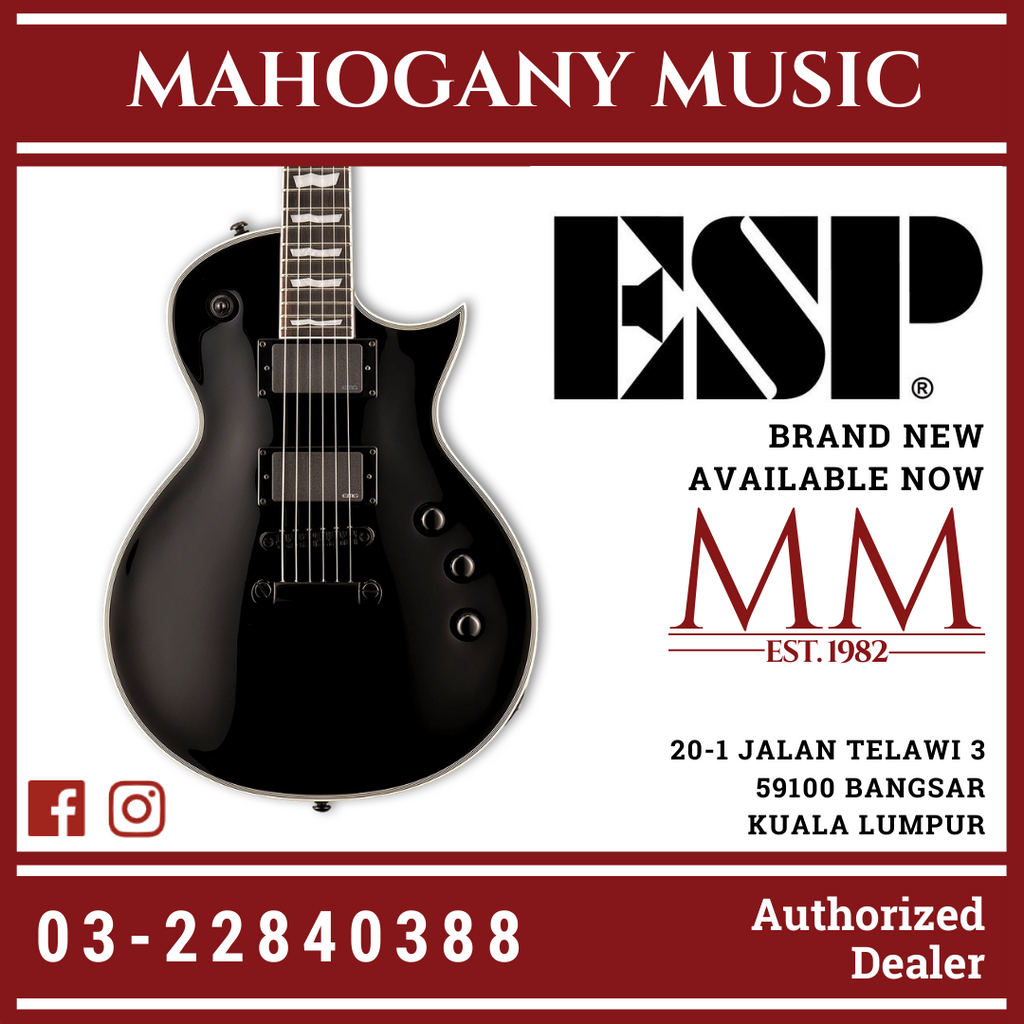 ESP LTD EC-401 - EMG Pickups - Black Electric Guitar – Mahogany Music