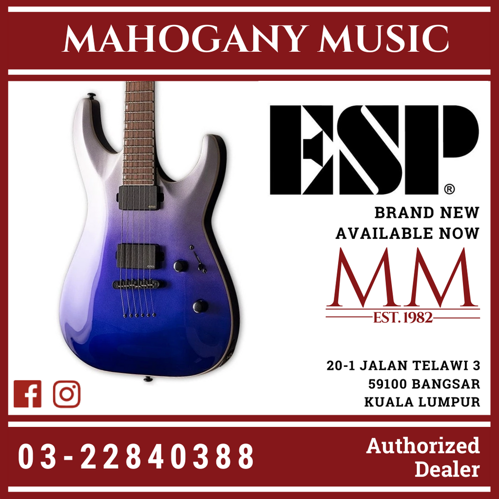 ESP LTD MH 400NT EMG Pickups Violet Pearl Face Metallic