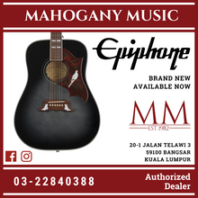 Epiphone Dove Acoustic Guitar, Trans Ebony Burst