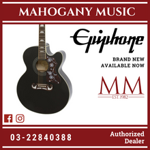 Epiphone J-200 EC Studio Acoustic-Electric Guitar - Black (J200)