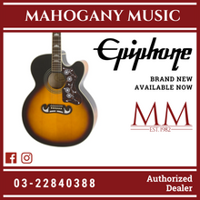 Epiphone J-200 EC Studio Acoustic-Electric Guitar - Vintage Sunburst (J200)