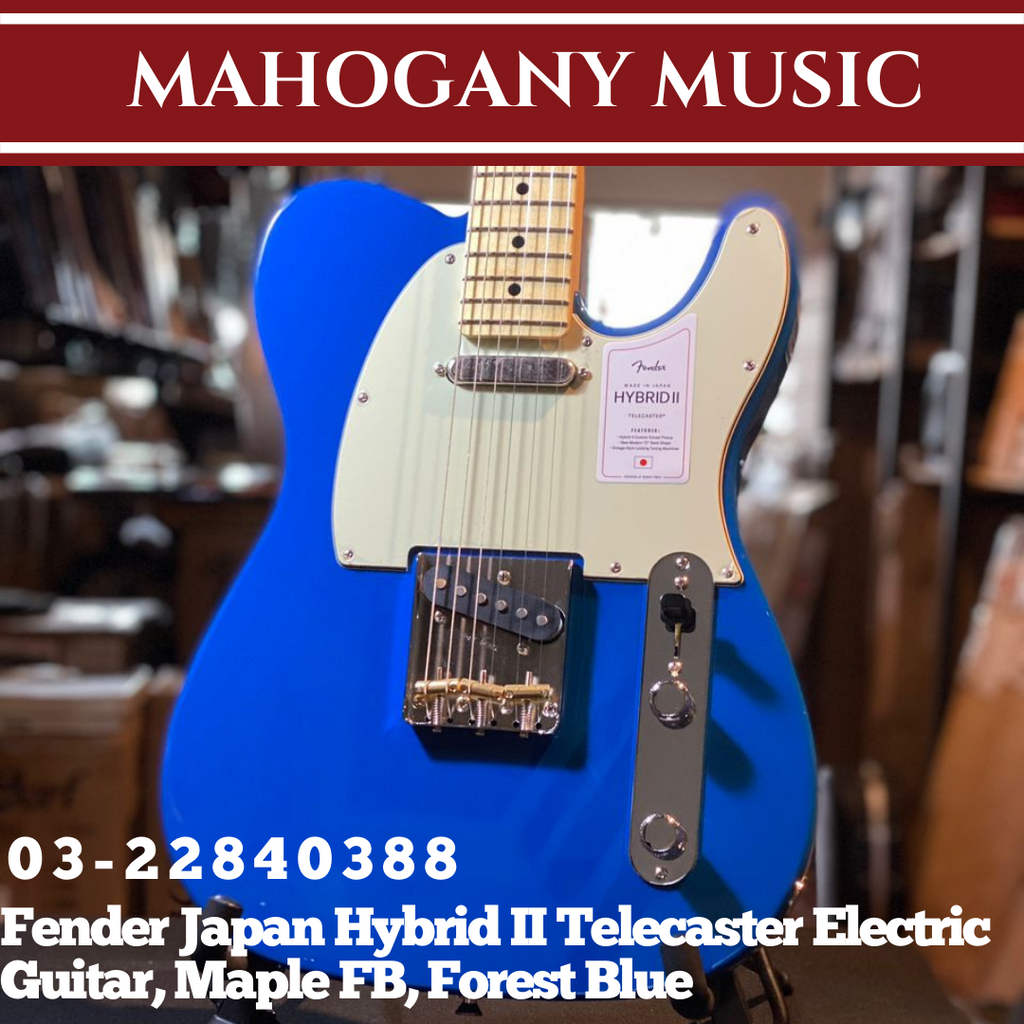 Fender MIJ Hybrid II Telecaster with Maple Fretboard 2021 - Forest Blue