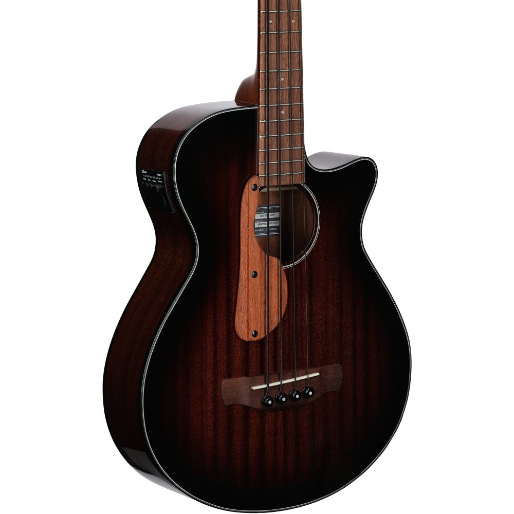 Ibanez AEGB24EMHS AEG Series Acoustic Electric Bass, Mahogany Sunburs