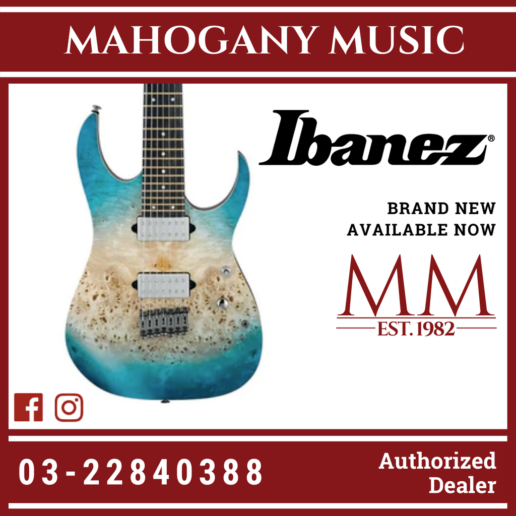Ibanez Premium RG1127PBFX Caribbean Islet Flat Electric Guitar