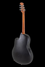 Ovation CE44P-8TQ-G E-Acoustic Guitar Celebrity Elite Plus Mid Cutaway Blue Transparent Quilt