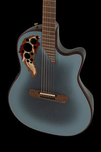 Adamas 2087GT-8-G E-Acoustic Guitar Deep Contour Cutaway Reverse Blue Burst
