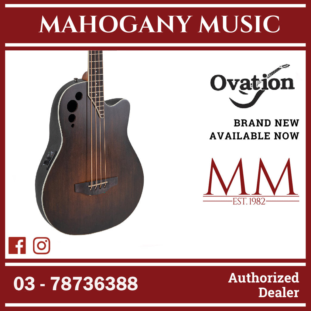 Bajo Electroacústico De 4 Cuerdas Ovation Applause AEB4 Mid Cutaway Honeyburst Satin Aeb4 7s