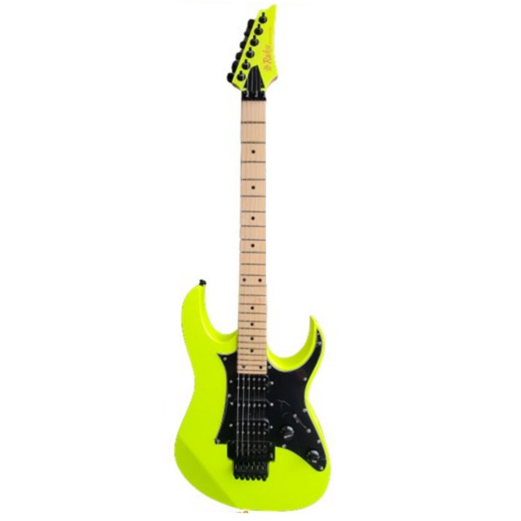 Raku Prestige Series RAKUEZ77NY Neon Yellow Electric Guitar