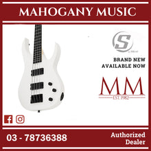 S by Solar AB4.4W Bass – White Bass Guitar