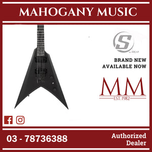 S by Solar VB4.6C – Carbon Black Matte Electric Guitar