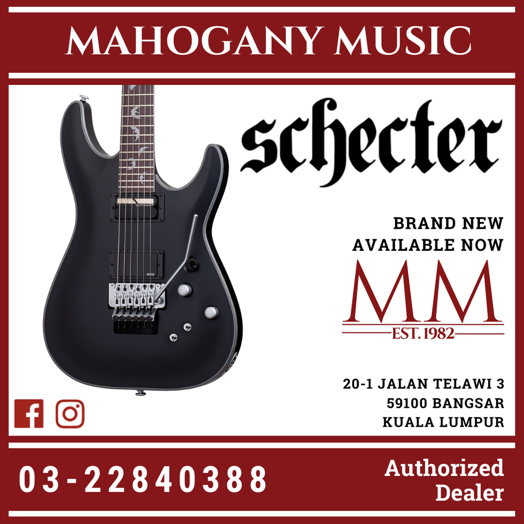 Schecter Damien Platinum 6 FR-S - Satin Black [MIK] Electric
