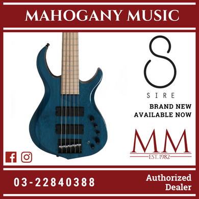 Sire Marcus Miller M2 4 String Trans Blue Bass Guitar
