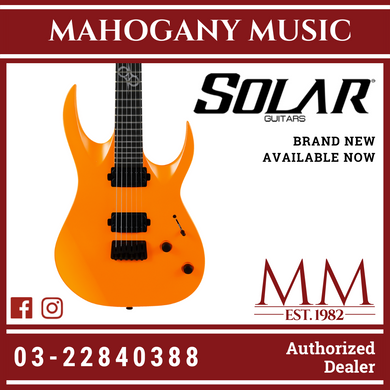 Solar A2.6ON Orange Neon Matte Electric Guitar
