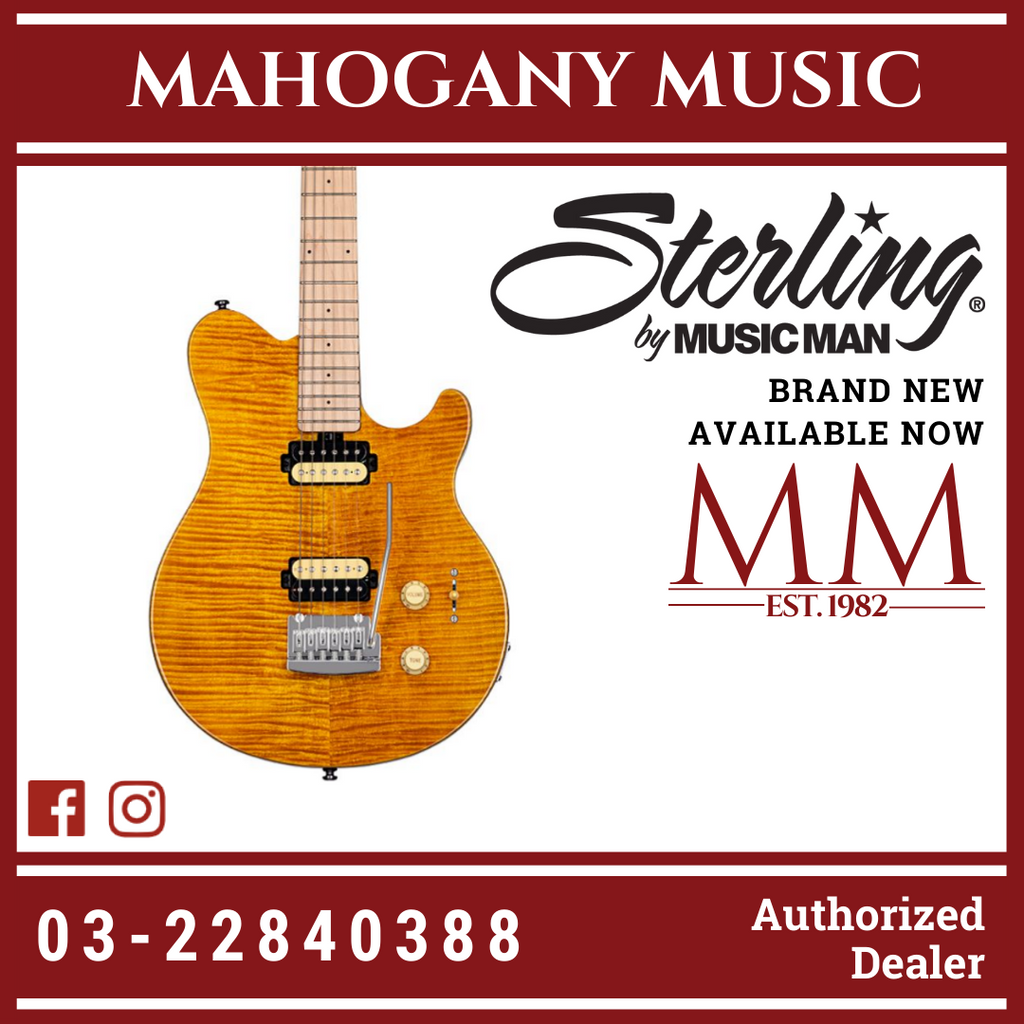 Sterling AX3FM-TGD AXIS Series Flame Maple Electric Guitar Sterling AX3FM-TGD AXIS Series Flame Maple Electric Guitar