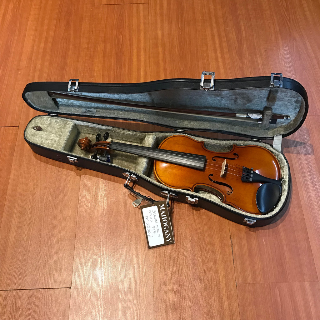 Suzuki NS-20 3/4 Size Violin – Mahogany Music
