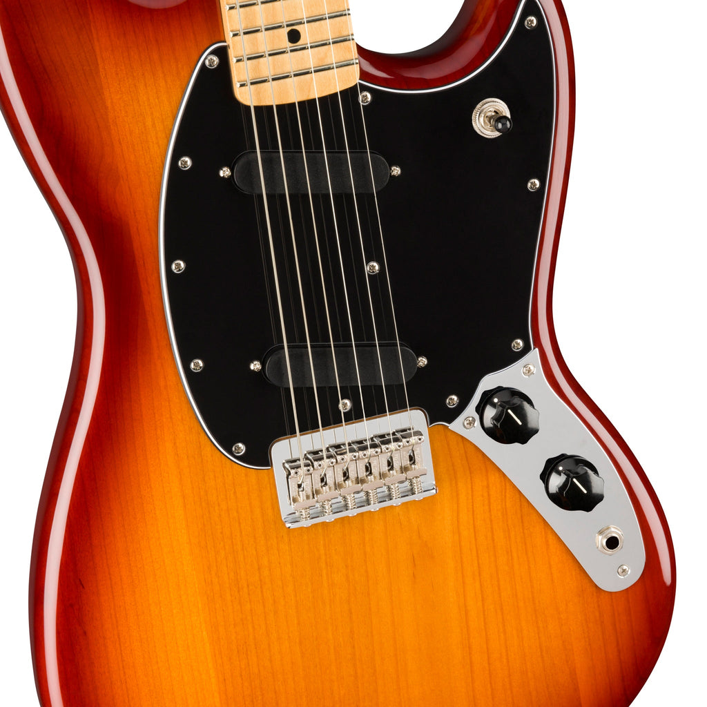 Preorder 2 Weeks Fender Player Mustang Electric Guitar Maple Fb Si Mahogany Music 6103