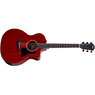 [PREORDER] Taylor 224ce Deluxe Grand Auditorium Acoustic Guitar, Trans Red Top
