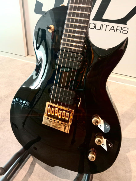 The Black Beauty: Solar GC1.6B Black Gloss Electric Guitar
