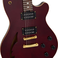[PREORDER] EVH SA-126 Standard Semi-Hollowbody Electric Guitar, RW FB, Wine Red