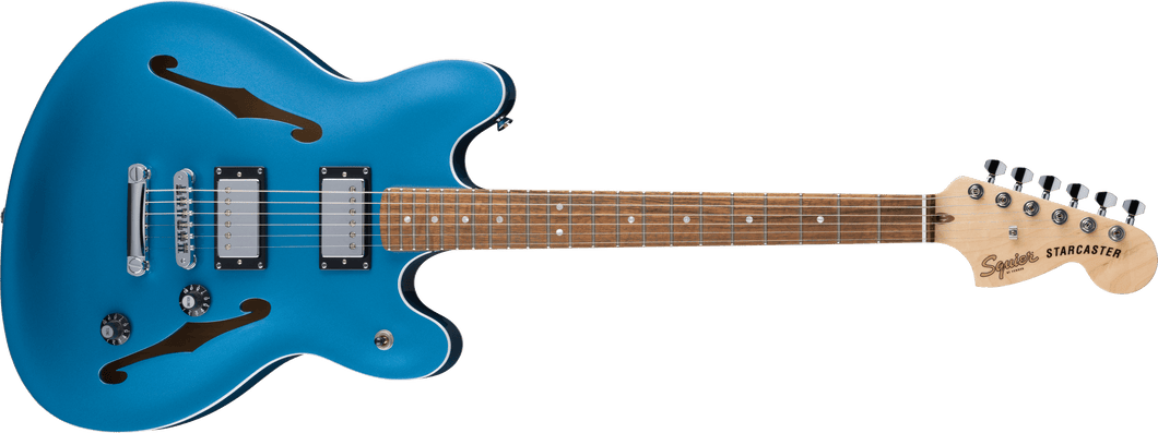 [PREORDER] Squier Affinity Series Starcaster Deluxe Electric Guitar, Laurel FB, Lake Placid Blue