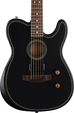 [PREORDER] Fender Acoustasonic Standard Telecaster Electric Guitar, RW FB, Black