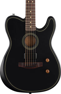 [PREORDER] Fender Acoustasonic Standard Telecaster Electric Guitar, RW FB, Black