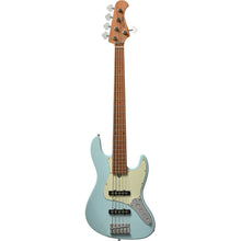 Bacchus WJB5-630-RSM/M-Act-PTL-SOB Universe Series Roasted Maple 5-String Electric Bass, Pastel Sonic Blue